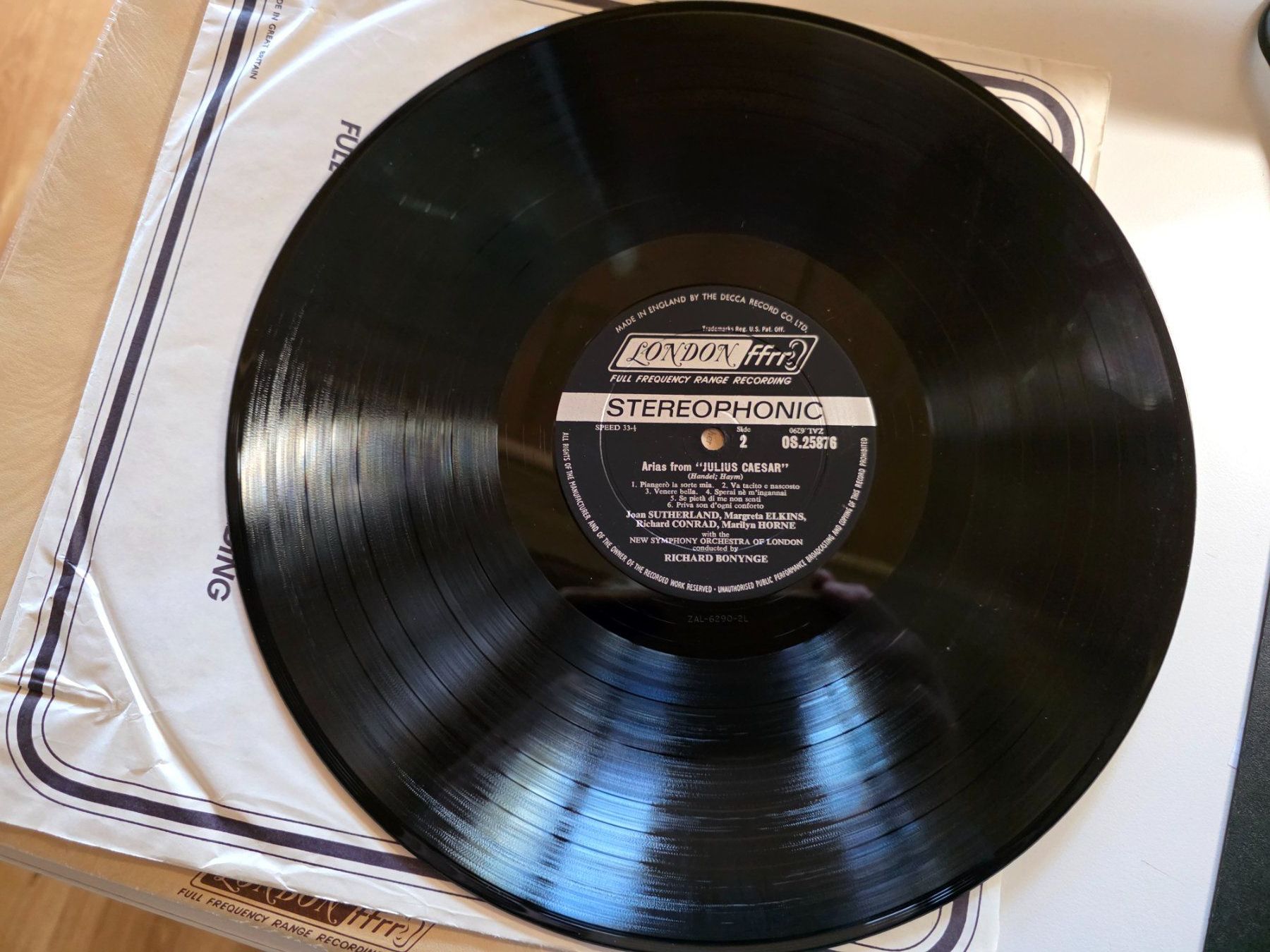 Dischi in vinile: LP Box Klassik Handel Julius Caesar Arias - John Sutherland – Usato da Walterswil BE venduto da Lonitti 6