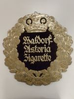 Antikes Waldorf Astoria Zigaretten Schild, Deko Vintage