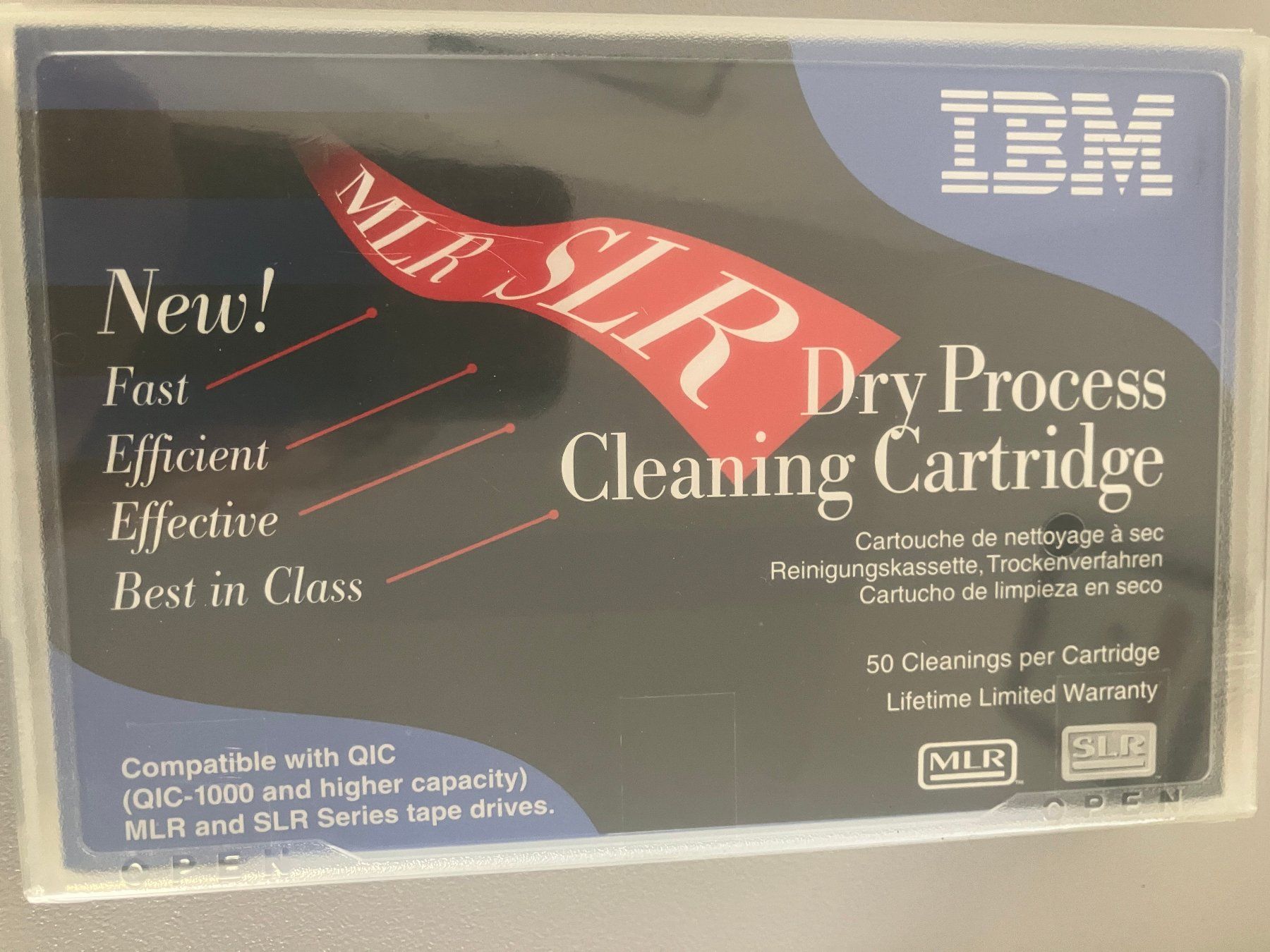 IBM Harddisks: IBM SLR Cleaning Cartridge Dry Process – Neu und originalverpackt aus Wetzikon ZH von Herbi_58