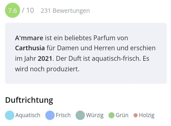 Profumi & Eau de Toilette: 2 ml A'MMARE CARTHUSIA ABFÜLLUNG – Nuovo (secondo la descrizione) da St. Gallen venduto da CaliSunshine 3