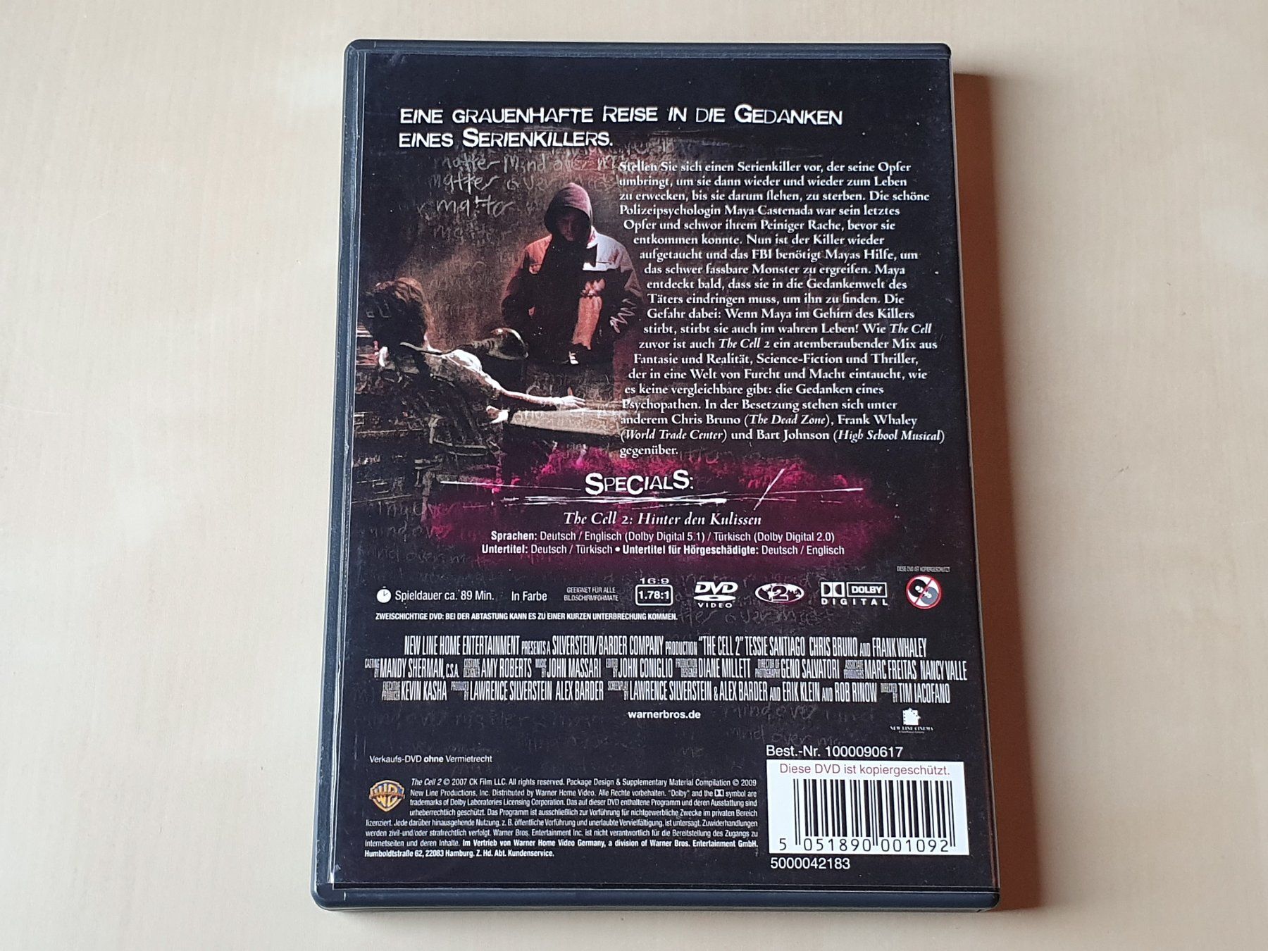 Tutti i DVDs: The Cell 2 – Usato da Stansstad venduto da collectorsshop 1
