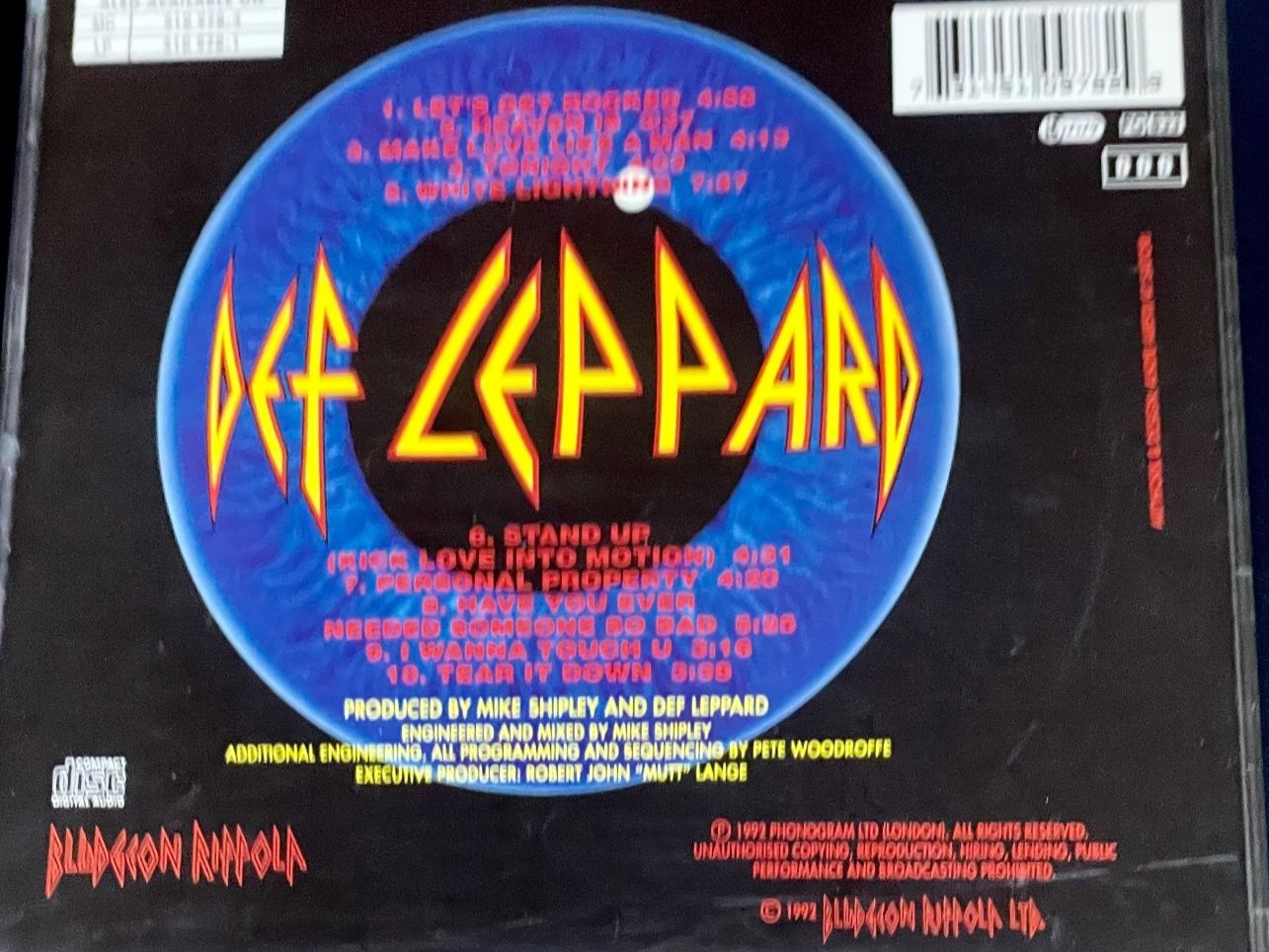 CDs: Def Leppard – Adrenalize – Gebraucht aus Muri b. Bern von AdidasCollector 3