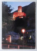 Martigny, la tour de la Bâtiaz illuminée