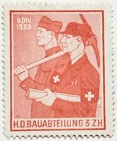 Soldatenmarke 2.WK, HD Bau Abteilung 5 ZH, Wi HD-Bau 24