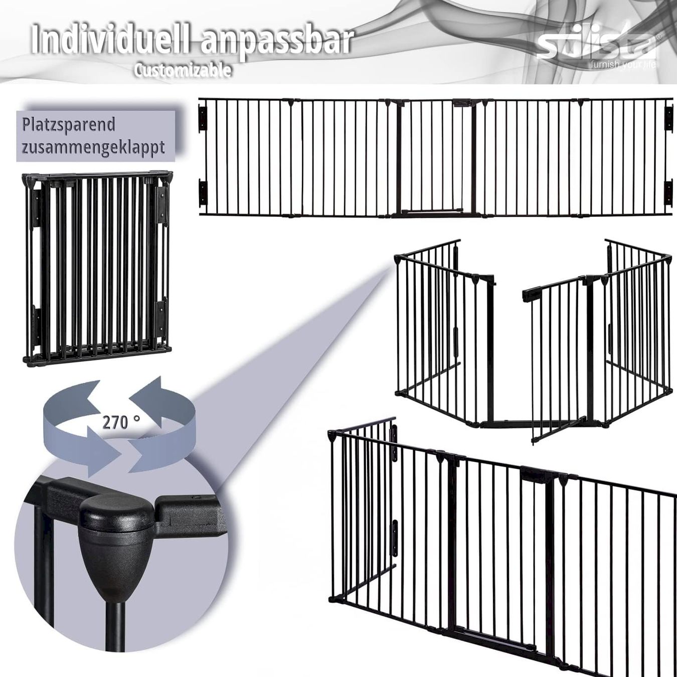Lauf- & Sicherungsgitter: STILISTA Kaminschutzgitter Metall – Neu und originalverpackt aus Bottighofen von zaap 5