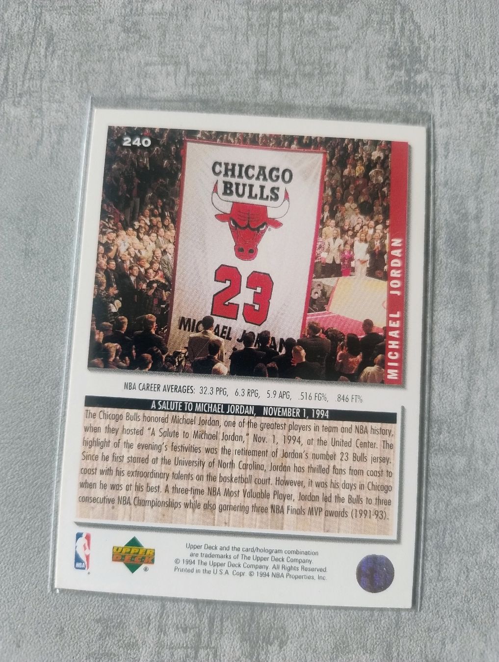 Nba Sammelbilder & Trading cards: NBA 1994 Upper deck Michael Jordan collector s choice  – Neu (gemäss Beschreibung) aus Martigny von jul_7s5x 1