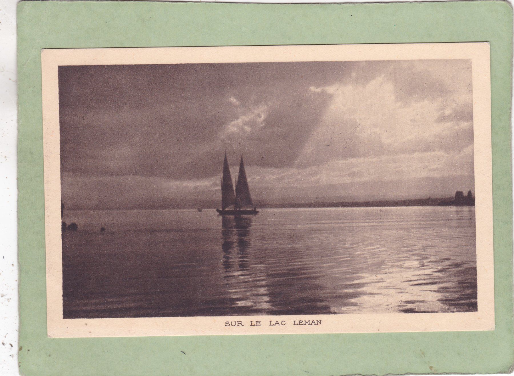 Ansichtskarten: Sur le Lac Léman – Gebraucht aus Herisau von Lisegrat2008