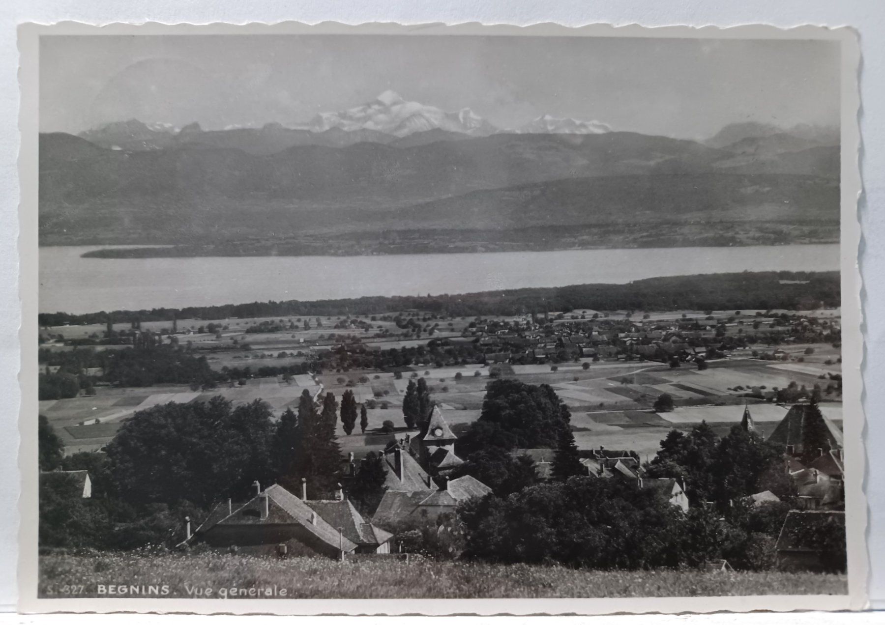 Cartoline postali: Begnins, VD, vue general, 1937, Stempel Begnins – Usato da Aarau Rohr venduto da mgvw