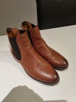 Gr. 39 Varese Chelsea Boots Stiefletten cognac