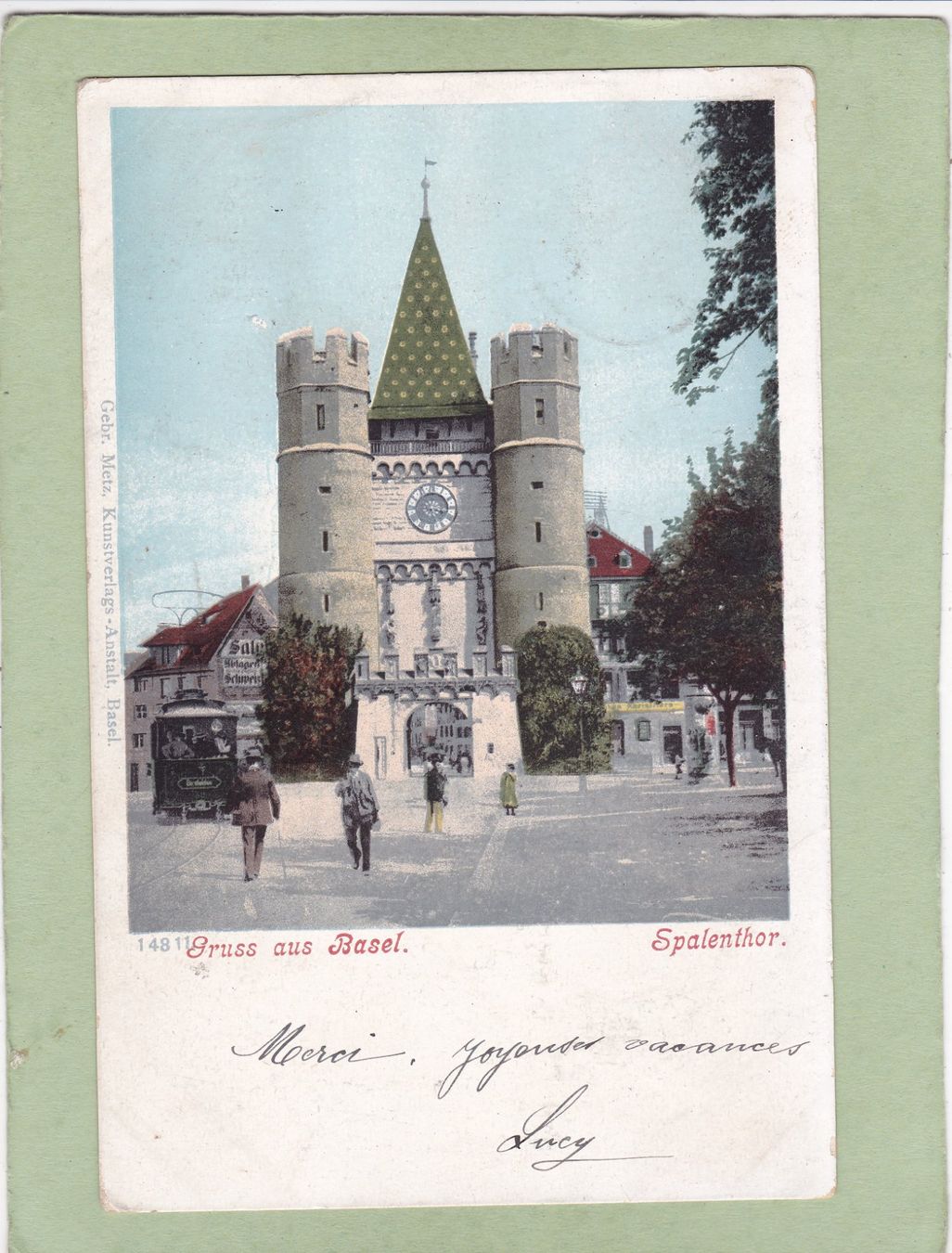 Cartoline postali: Basel Spalenthor – Usato da Herisau venduto da Lisegrat2008