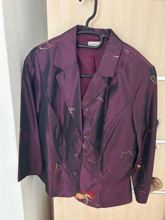 Eleganter CANDA Damenblazer Gr. 38 Aubergine