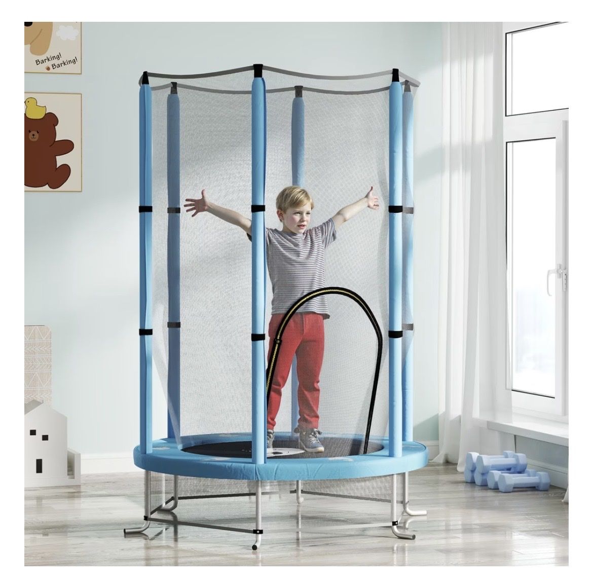 Trampolini: Aiyaplay Kinder Trampolin Stahl, Kunststoff Hellblau – Usato da Wasen im Emmental venduto da sseeholzer