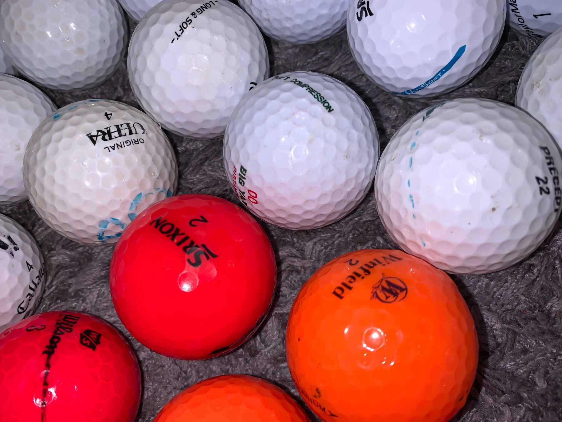 Palloni: 100 Golfbälle weiss/orange-rot gebraucht – Usato da Münchenbuchsee venduto da Dreamaction67 5