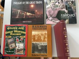 Livres ferroviaires ensemble 5 pièces