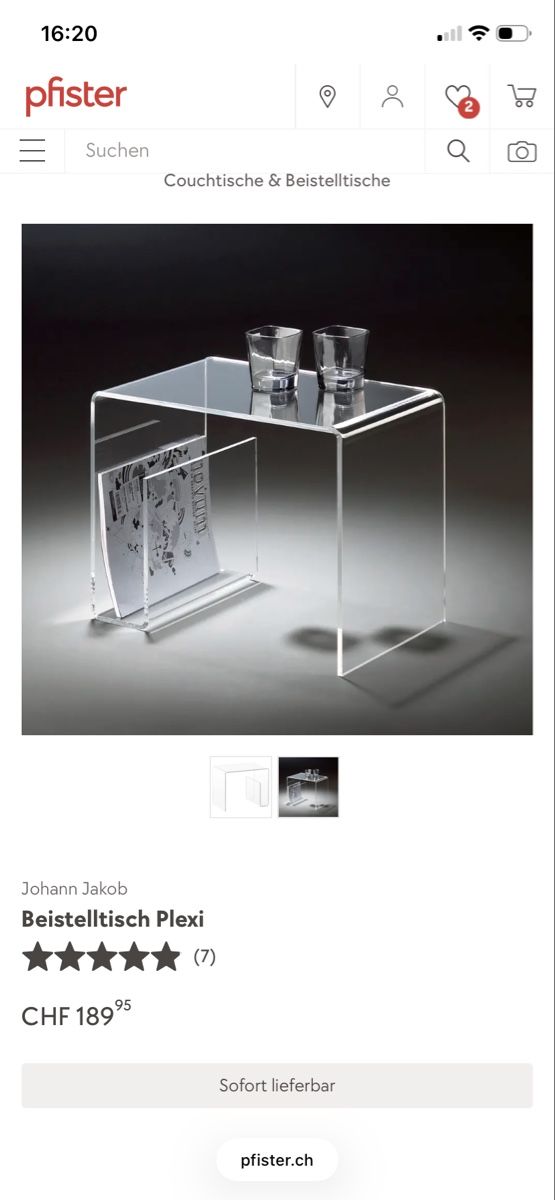 Johann Jakob Tische: Plexiglastisch Johann Jakob – Gebraucht aus Basel von Sarah_jtv5 3