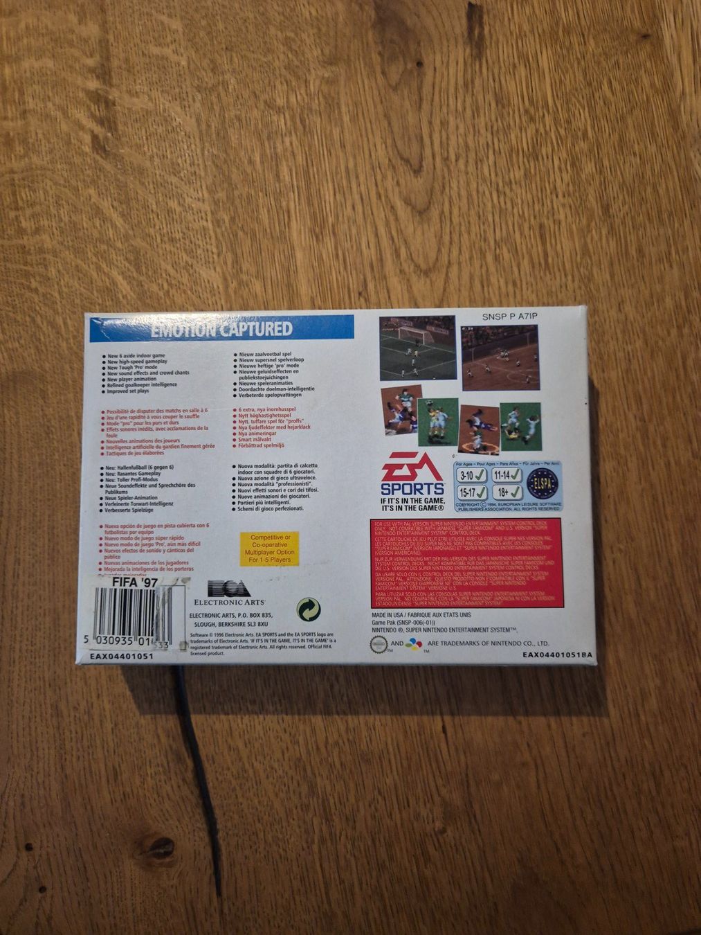 Nintendo Giochi: FIFA 97 SNES OVP – Usato da Pratteln venduto da RETRO1989 6