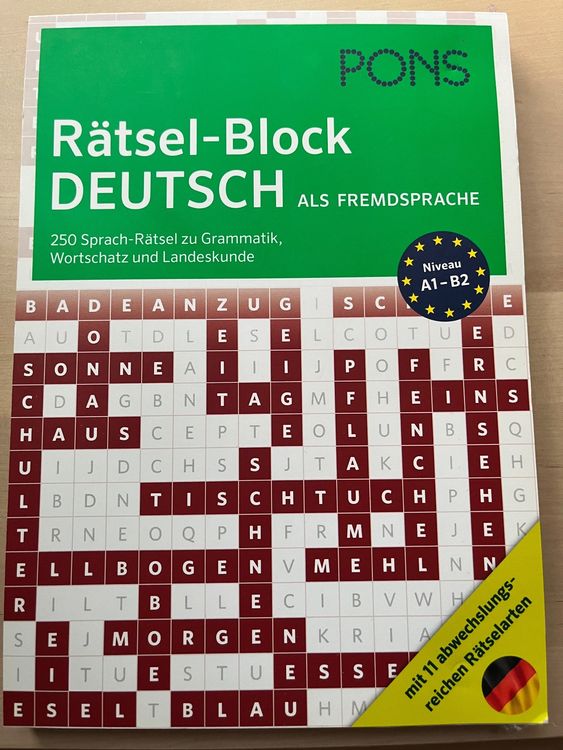 PONS Rätselblock Deutsch A1-B2, neuwertig (Gebraucht) in Bern für CHF 1 ...