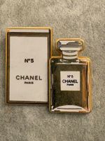 CHANEL Parfum Paris Pin Brosche Badge goldfarben No.5 Vintag
