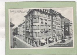Basel Hotel Basler Hof mit Neubau 1930