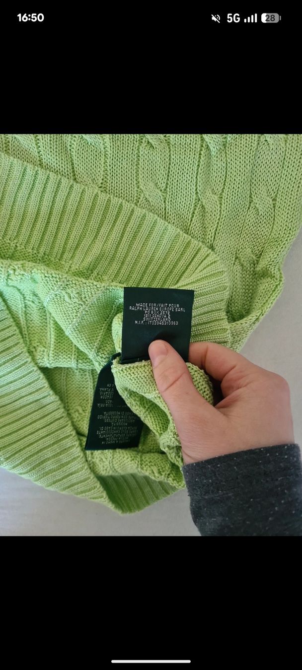 Ralph Lauren Pullover & Sweatshirts: Lauren Ralph Lauren Strickpullunder Pullover hellgrün – Gebraucht aus Basel von Jojo100117 3