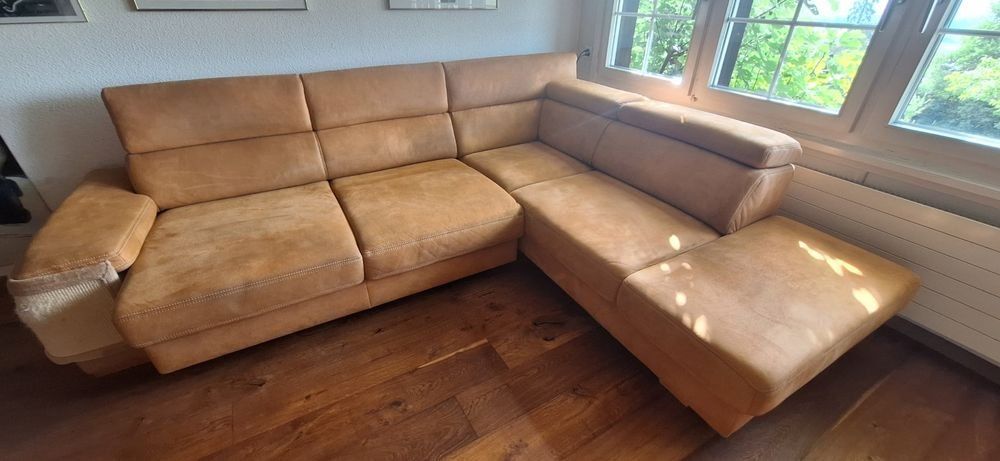 Divani: Polstergarnitur /Ecksofa Microfaser Braun 175cm x 230cm – Usato da Rebstein venduto da Type25 4