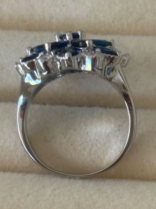 Ringe: Luxus Elegante Gr.18/8 Ring Farbe: Silber /blau – Neu (gemäss Beschreibung) aus Biel-Bienne von Roserosse13 7