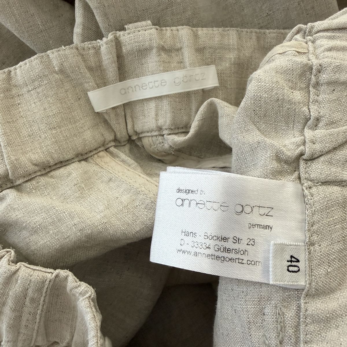 Annette Görtz Pantaloni: ANNETTE GÖRTZ Hemp Pants – Nuovo (secondo la descrizione) da Emmen venduto da Avviivva_Com2023 5