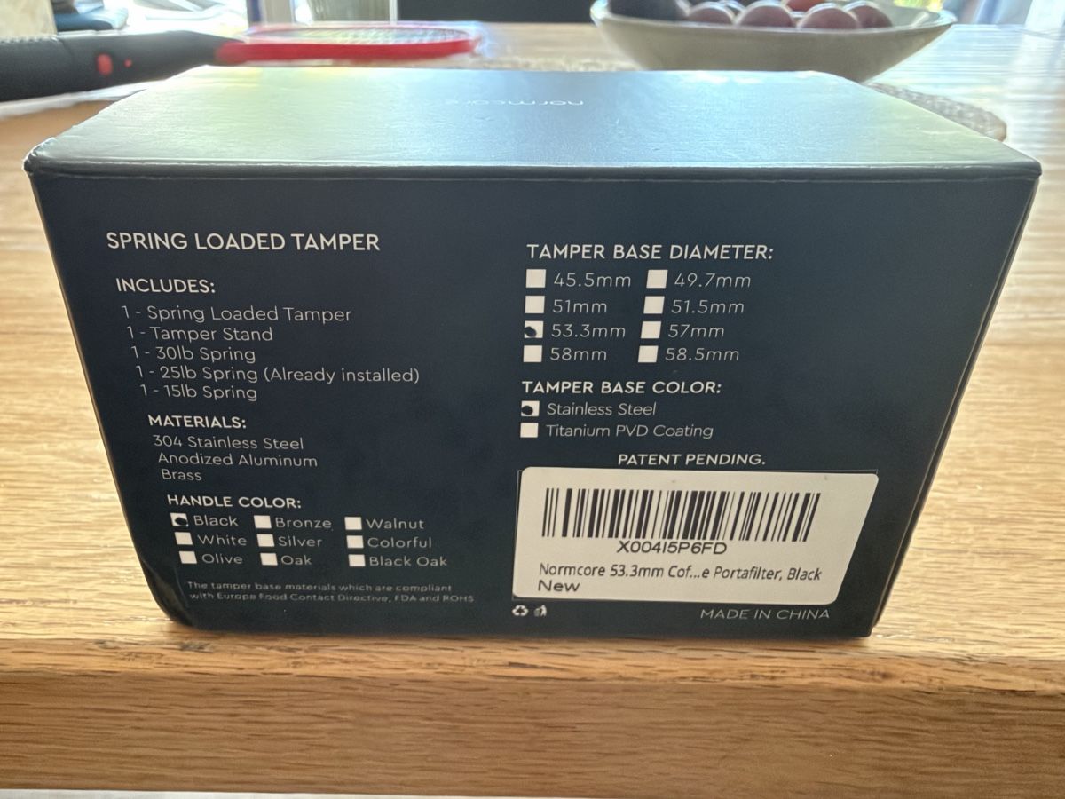 Macchine per caffè & Macchine per espresso: Normcore Kaffeetamper 53.3 mm gefedert schwarz – Nuovo (secondo la descrizione) da Langnau am Albis venduto da hdfan 2