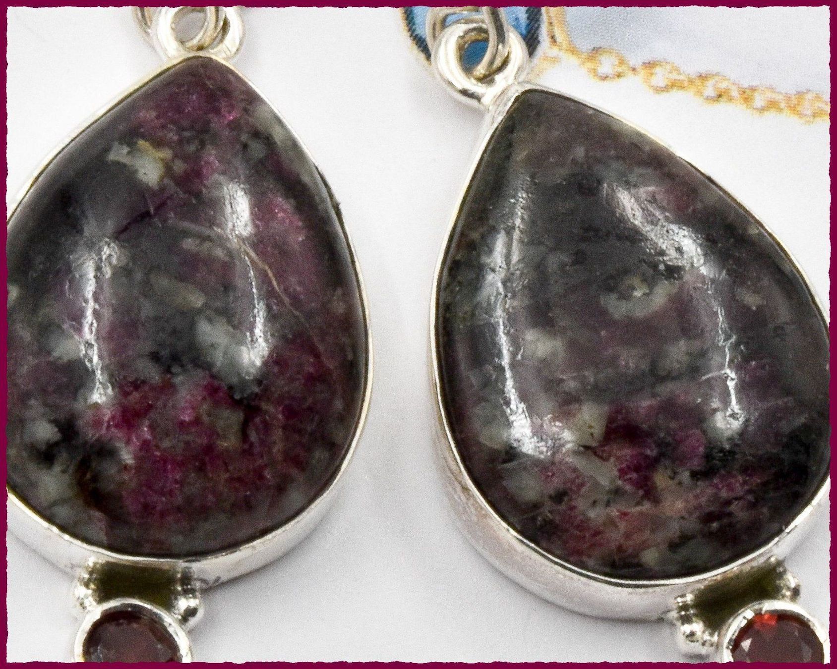 Orecchini pendenti & Orecchini a lobo: EUDIALYTE, Eudialyt Ohrhänger 925 Silber – Nuovo e nell'imballaggio originale da Oberglatt ZH venduto da Goldfee1 1