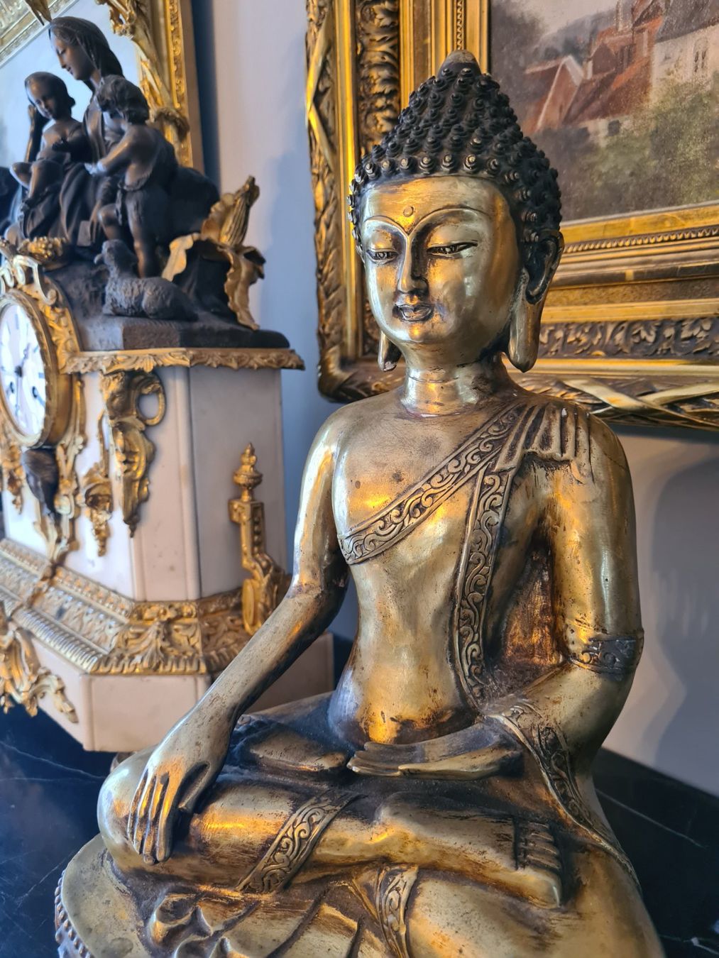 Sculture & Statue: Grosser Antiker Buddha – Usato da Rotkreuz venduto da Dobermann5 3