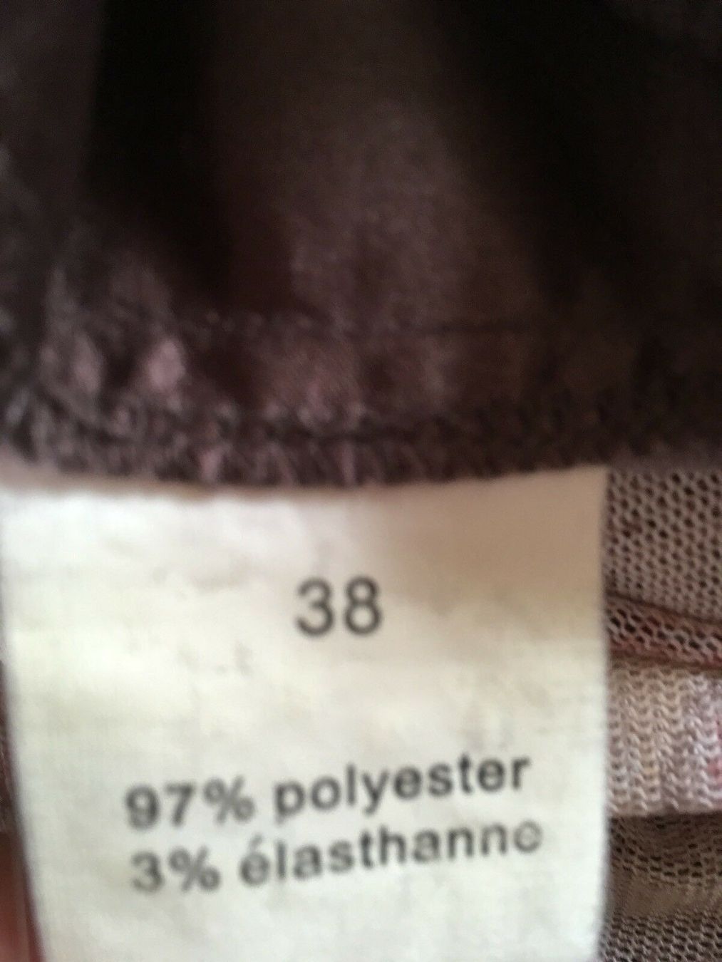 Vestiti: robe droite légère fluide satinée marron fleurs 36 – Usato da Genève venduto da Libellule477 4