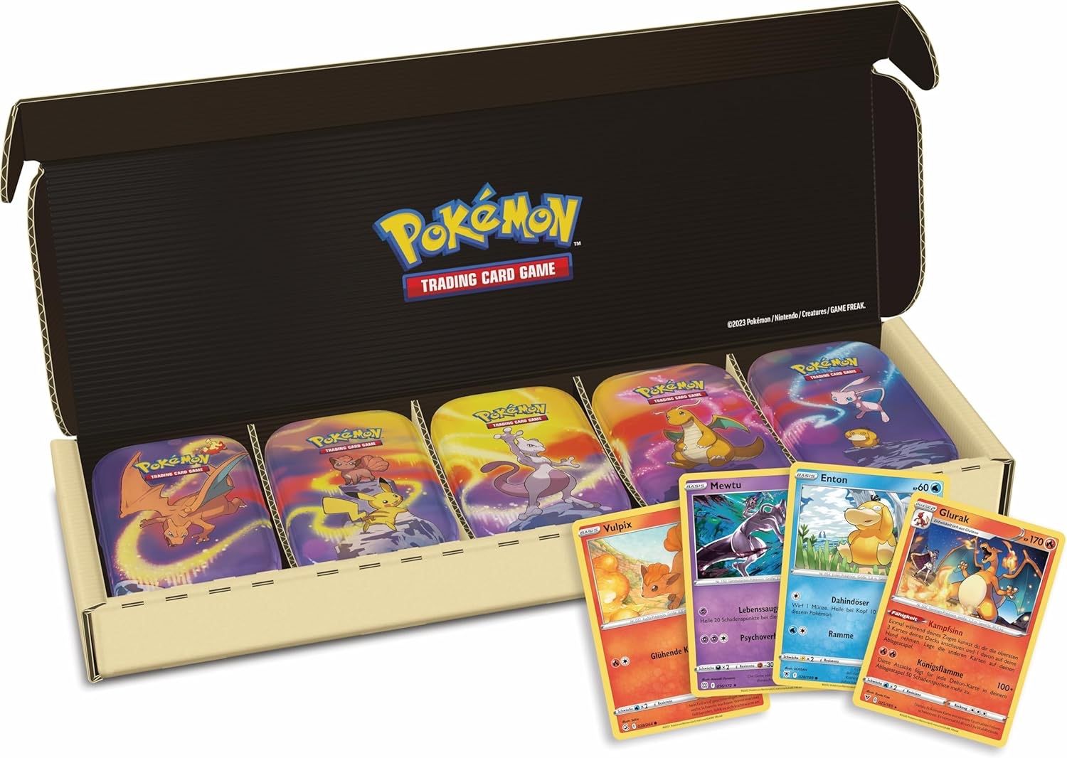 Pokémon Carte collezionabili: Pokemon Mini-Tin-Boxen Kanto-Stärke 5er-Pack-Bundle | DE – Nuovo e nell'imballaggio originale da Rüti ZH venduto da Zaaron