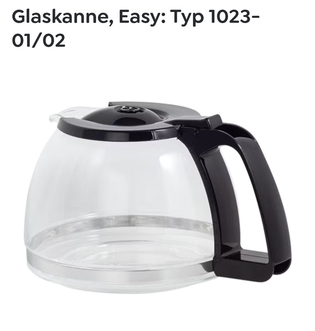 Melitta Kaffeemaschinen & Espressomaschinen: Glaskanne, Easy, Typ 1023-01/02, Neu – Neu (gemäss Beschreibung) aus Chur von balestrino