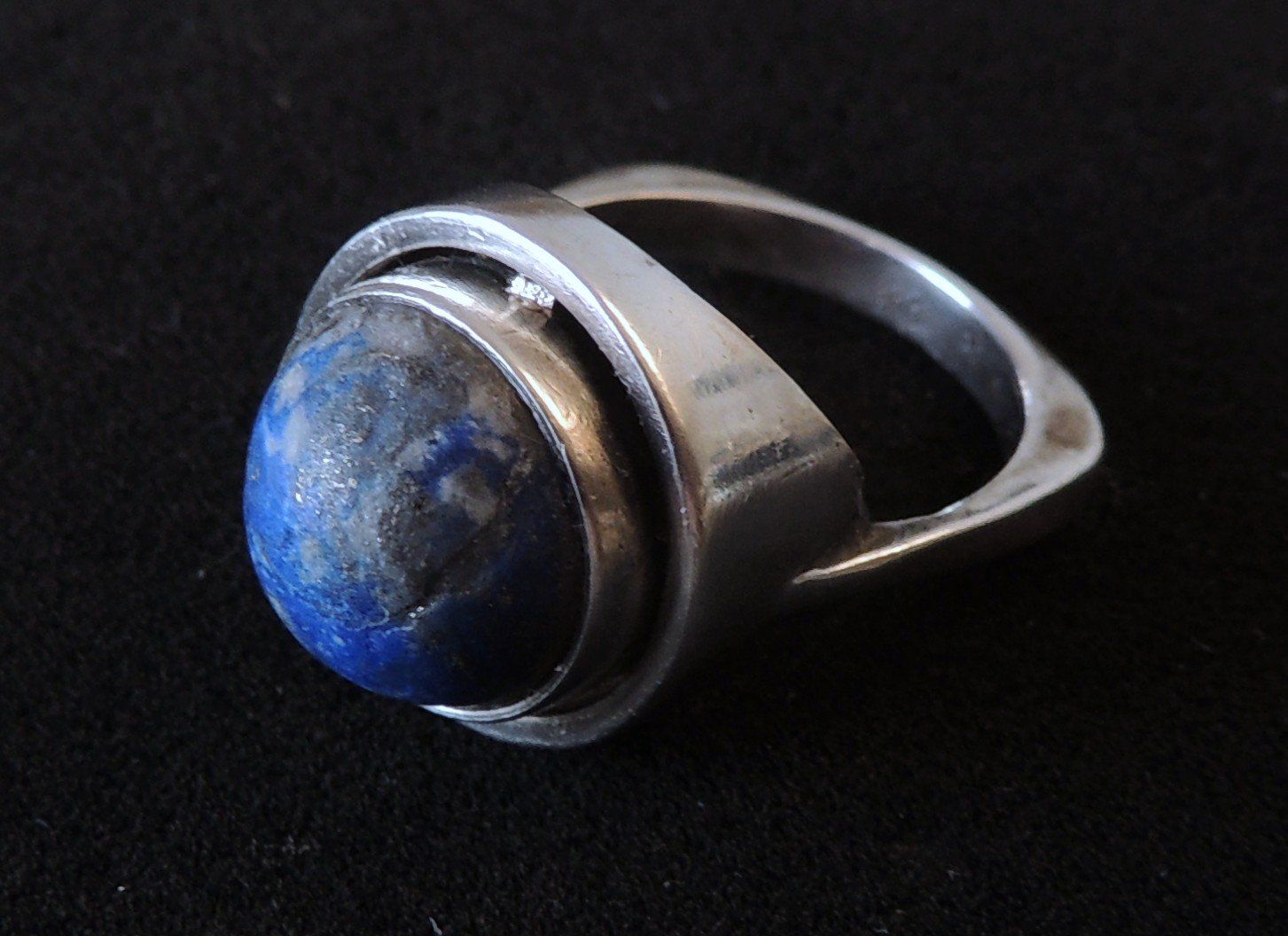 Anelli: Silber 800 Fingerring Lapislazuli Gr. 54 – Usato da Waldenburg venduto da schaller707 2