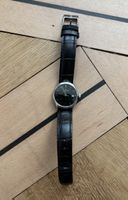 Montre bracelet en cuir noir Claude Bernard 