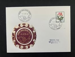 Hasliberg Reuti Erstag Werbestempel  (M720)