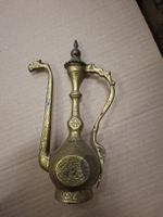 Antike Messing Kanne, Turkey Vintage Deko Art!