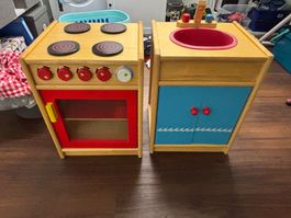 Spielküche 2-teilig (massiv)