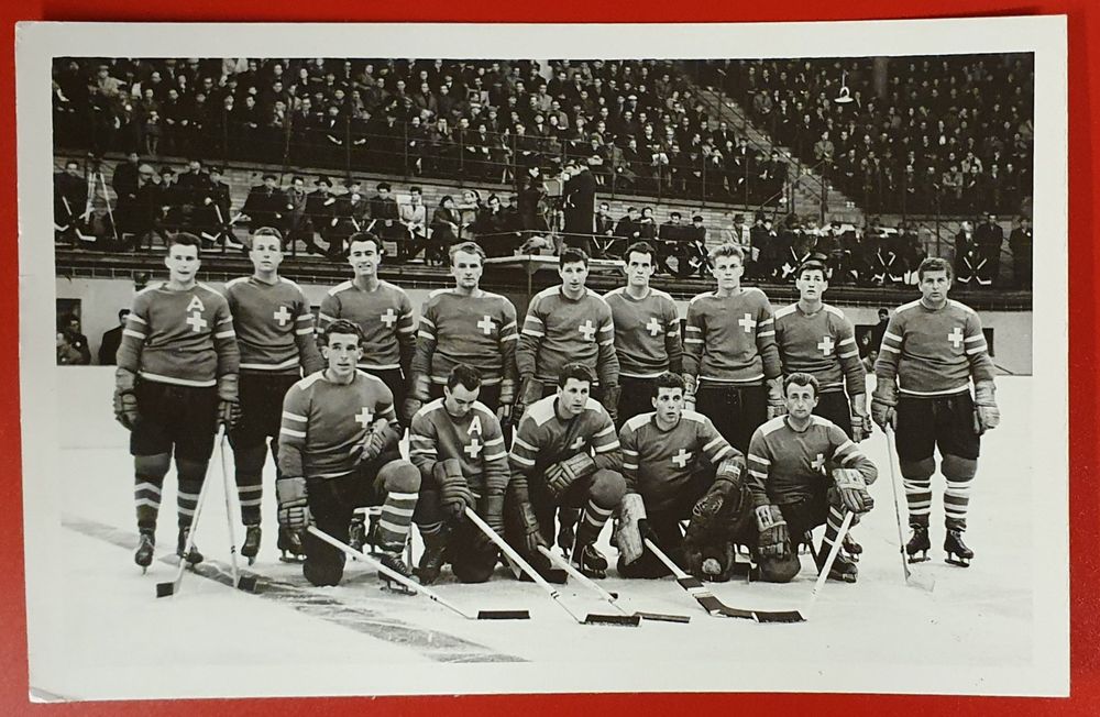 WM Eishockey 1959 Schweizer Mannschaft Kaufen auf Ricardo