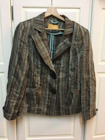 BIBA Blazer, Gr.40, gestreift, Leinen