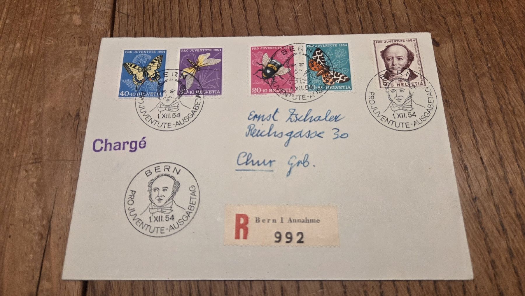 Tutti i francobolli: 1954 Pro Juventute Satz FDC – Usato da Arni AG venduto da Moth68