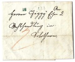 1850 Faltbrief mit Stabstempel Attiswyl nach Solothurn