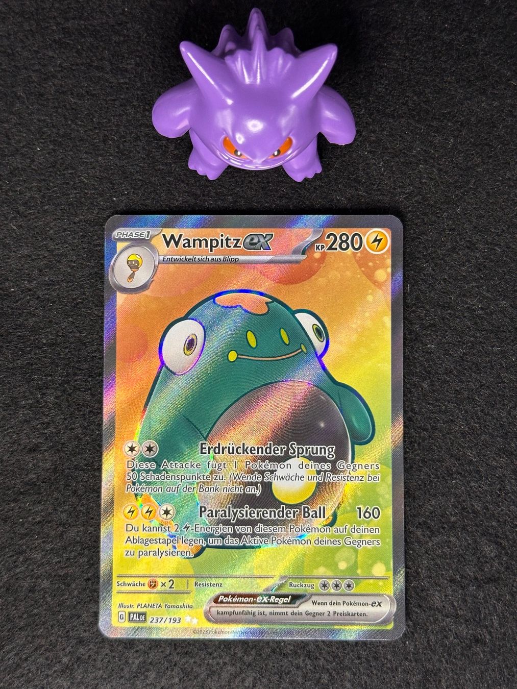 Pokémon Cartes à collectionner: Entwicklung in Paldea - Wampitz ex PAL 237 DE – Neuf (Voir description) à Winterthur par MonCards