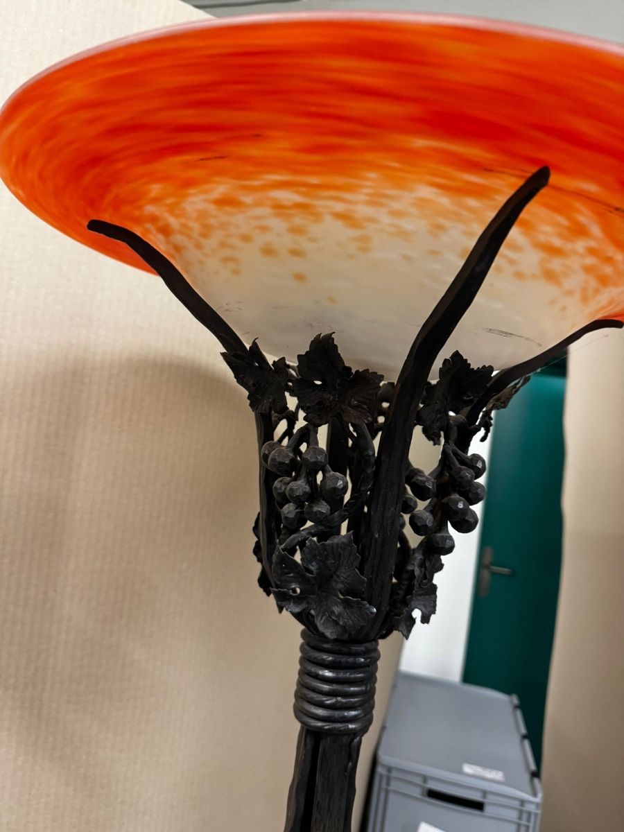 Lampade: Stehlampe Schmiedeisen – Usato da Egg b. Zürich venduto da Brocki_Insel_Egg 3