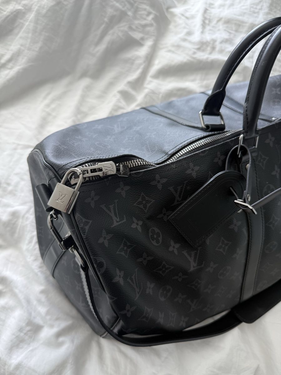 Louis Vuitton Borse: Louis Vuitton Keepall 55 Reisetasche, Monogram vsShadow Lede – Usato da Sempach venduto da adnil12 3