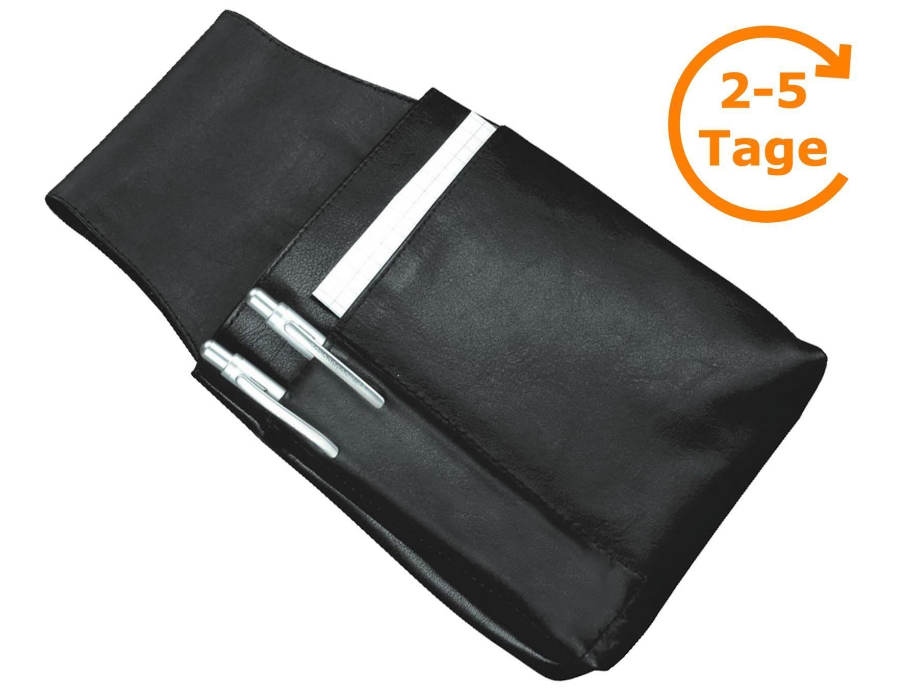 Taschen: Gürteltasche für Kellner, Leder, schwarz – Neu und originalverpackt aus St. Gallen von cointec