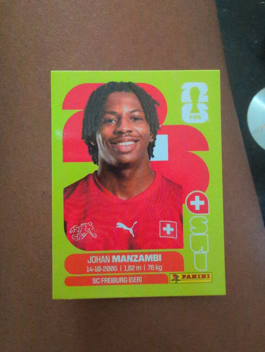 Panini Cartes à collectionner: Johan Manzambi SUI 15 – Neuf avec emballage d'origine à Lausanne par KarolyneBaiao