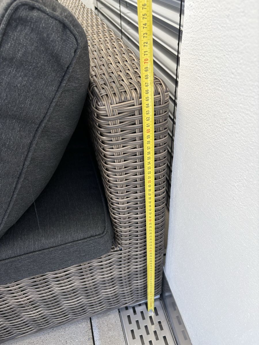 Sofas: Ecksofa Rattan Anthrazit sehr wenig gebraucht – Neu (gemäss Beschreibung) aus Zürich von oli_l5d8 3
