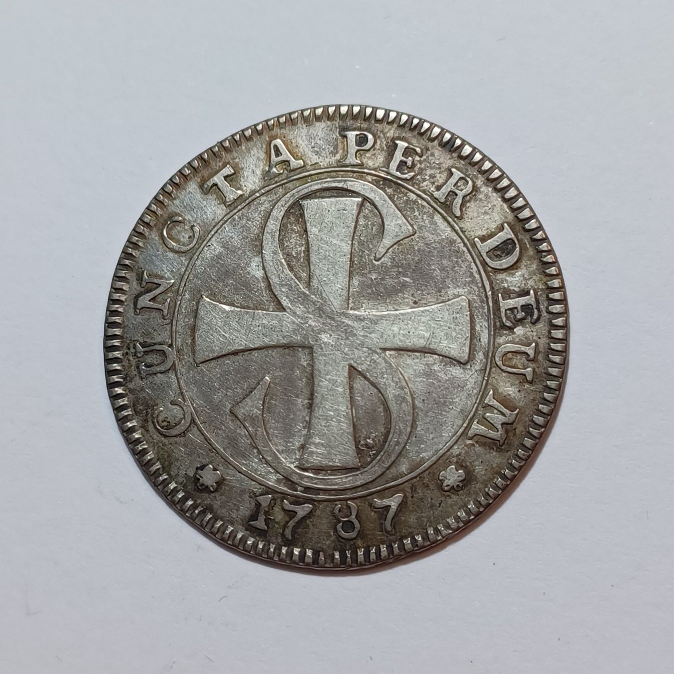 Tutti le monete: 20 Kreuzer 1787 Solothurn – Usato da Pfäffikon ZH venduto da Schweizer_Muenzen 1