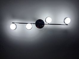 Deckenlampe / Wandleuchte, LED, 5 Spots, drehbar, 80 cm